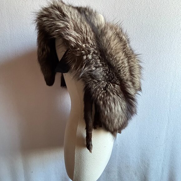 1940s 1950s Double Fox Fur Wrap Full Pelts - Picture 2 of 13